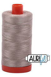 Aurifil Mako 50wt Cotton 1300 m 1422 yd. spool - 5011 Rope Beige